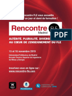 Rencontre Fle Madrid 2019 Brochure 