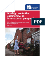 Moving Care To The Community: An International Perspective