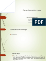 Cyber Crime Manager: Team Members