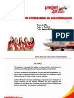 Remedial Training in Aircraft Maintenance For MMEL MEL and Concession