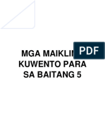 Maikling Kuwento para Sa Baitang 5