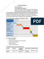 Plan Auditoria SGC Empresa