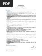 Davidsunil: Key Skills: HW Platforms