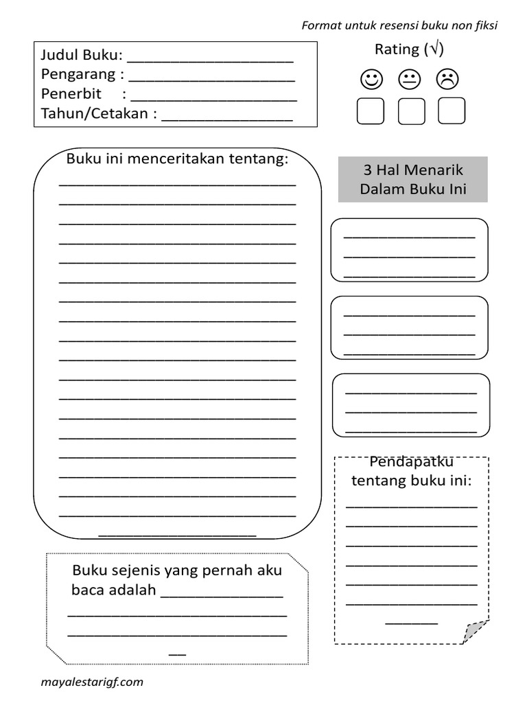 Format Resensi Buku Non Fiksi