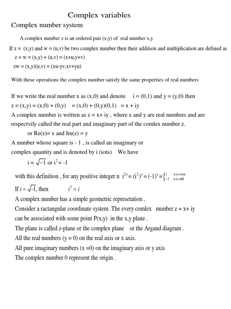 Complex 1 | PDF