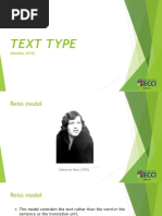 Text Type (Reiss)