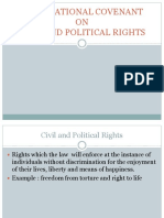 International Covenant ON Civil and Political Rights
