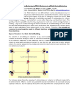 The Behaviour of RCC Column in A Multistorey Building 15.02.2015