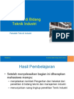 Penelitian Bidang Teknik Industri