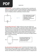 Simple Light Bulb Circuit Guide | PDF | Electric Current | Electrical ...