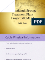 Dasherkandi Sewage Treatment Plant Project, 500MLD: Cable Study