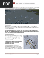 Quick Guide To Nose Wheel Positionning in Taxidraw