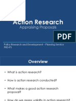 Action Research - Appraising Proposals
