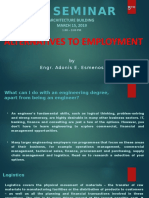 Ee Seminar: Alternatives To Employment
