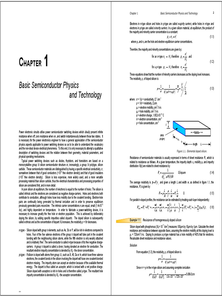 Semiconductor Physics for Power Electronics | PDF | Doping ...