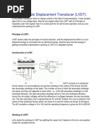 Linear Variable Displacement Transducer (LVDT)