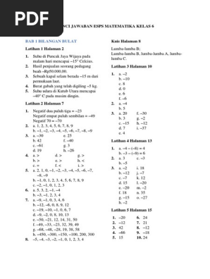 Kunci Esps Matematika Pdf