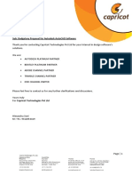 Capricot Proposal For AutoCAD - BHEL PDF