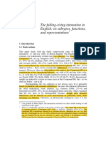 falling rising intonations in english with highlighting
