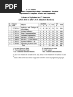 Scheme of Syllabus For 5 Semester (2015-2016 To 2017-2018 Admitted Batches)