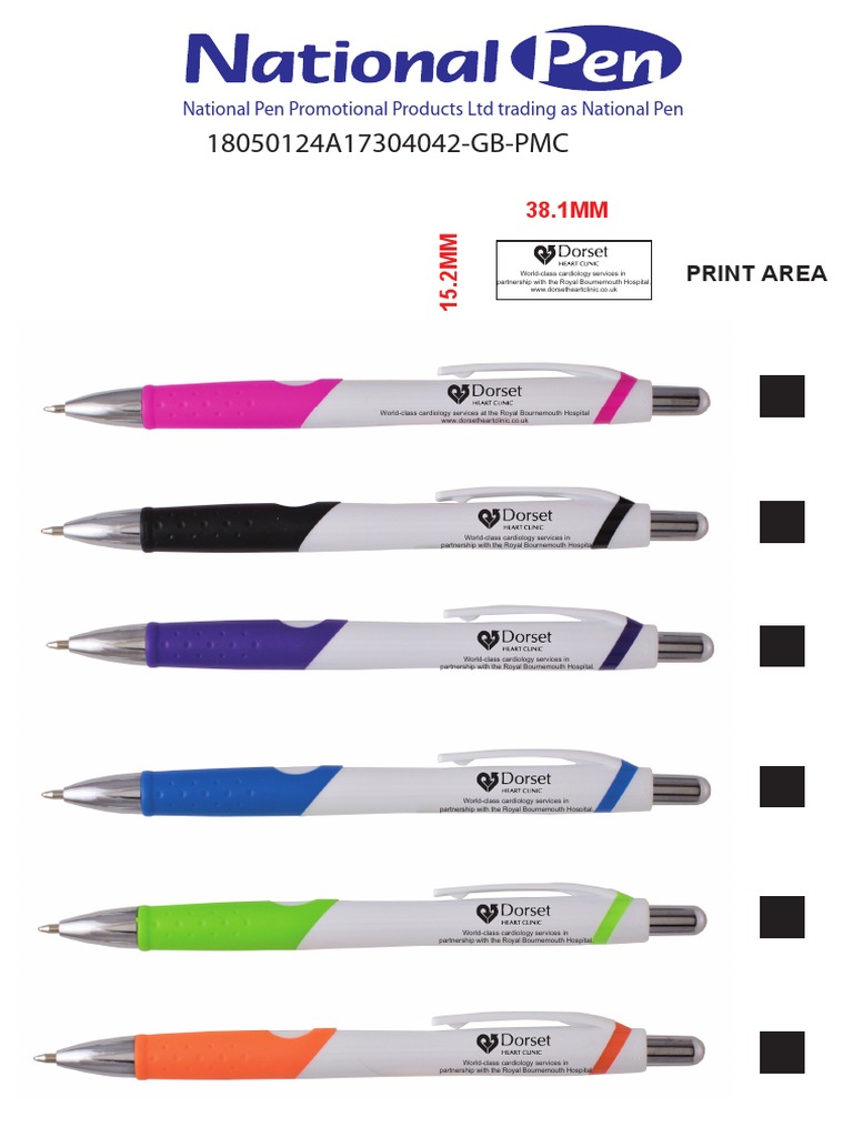 18050124A17304042GBPMC National Pen Promotional Products LTD Trading