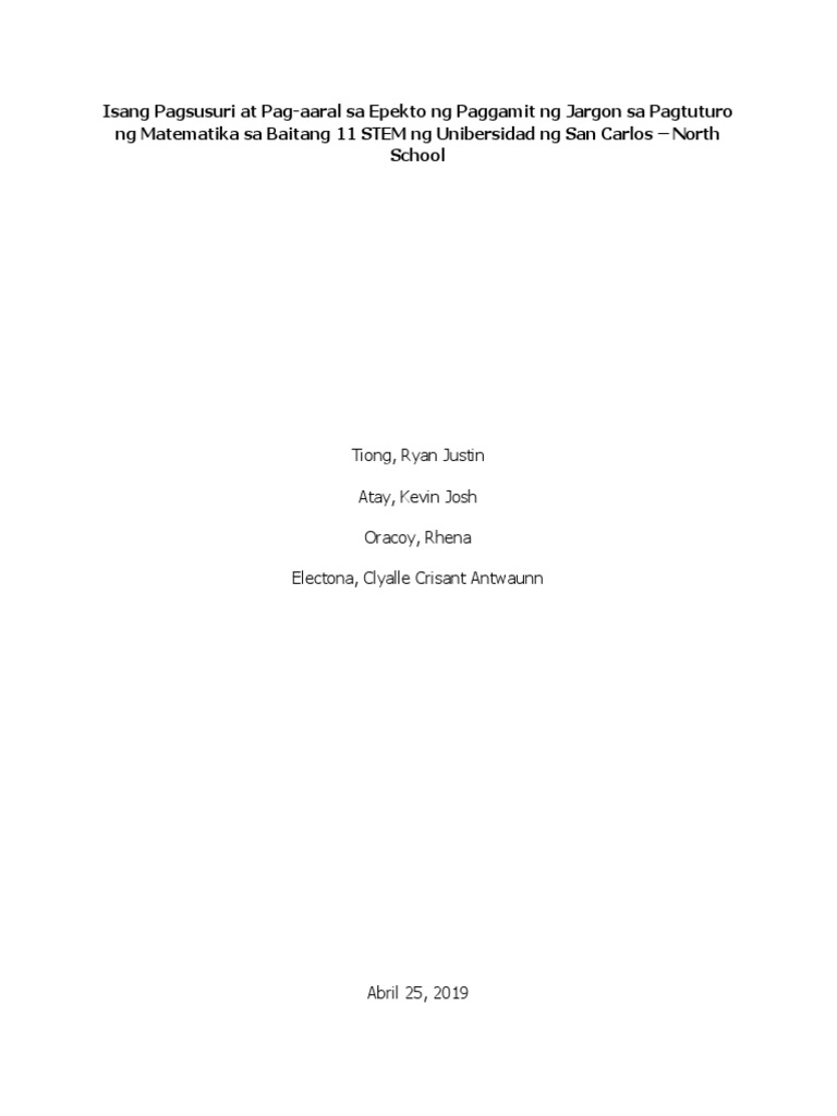 thesis filipino pdf