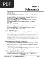 Class 10 Polynomials Solutions | PDF | Zero Of A Function | Polynomial