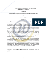 Efect of Profitability and Liquidity of Financial Performance Company (Intransportation Company Listed in Indonesia Stock Exchange 2011-2013)