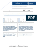 MIV - U1 - Actividad 1. Nombrando Hidrocarburos