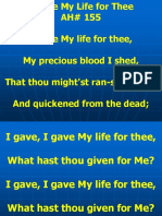 I Gave My Life For Thee AH