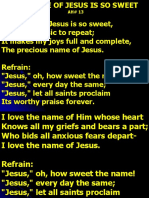 The Name of Jesus Is So Sweet AH