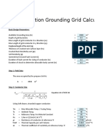 Substation Grounding Grid Calculation: Basic Design Parameters