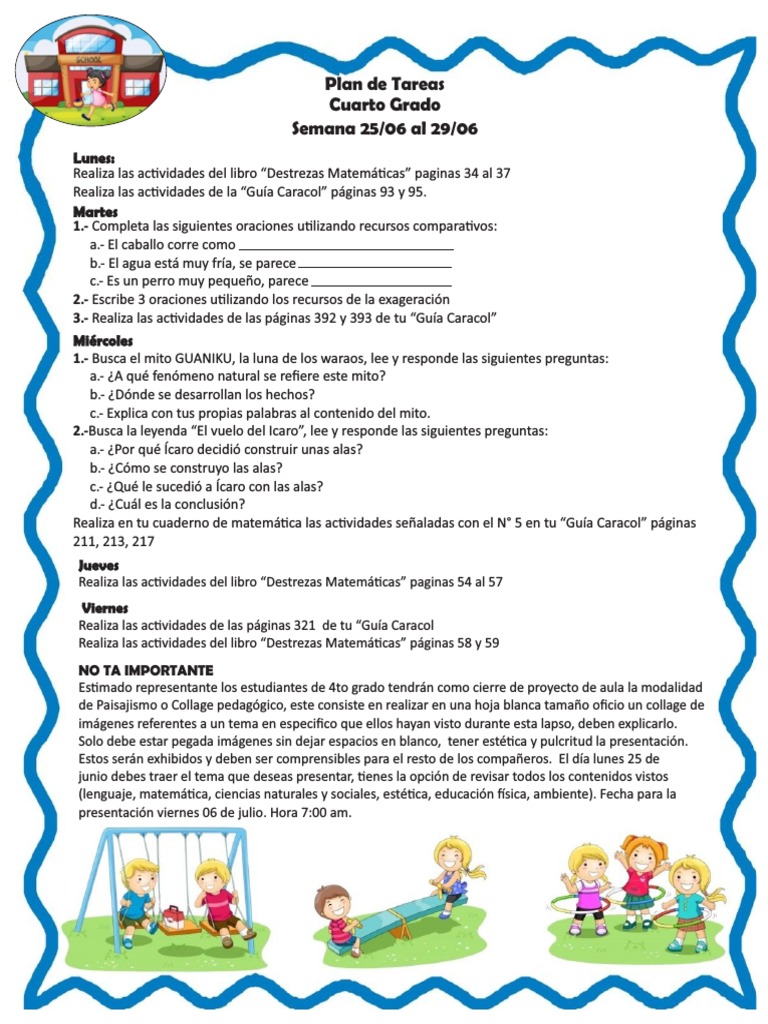 4to Grado | PDF | Artes del Lenguaje y Comunicación