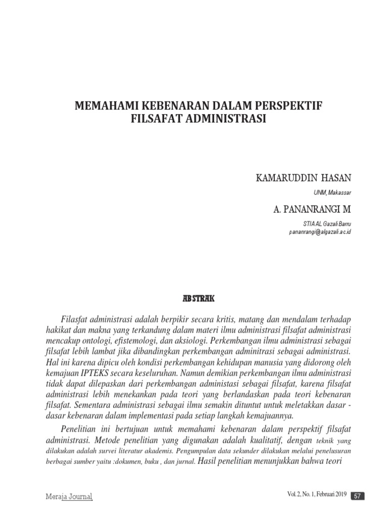 Filsafat Administrasi Pdf