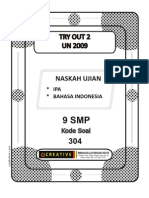 IPA dan Bahasa Indonesia Try Out 2 UN 2009