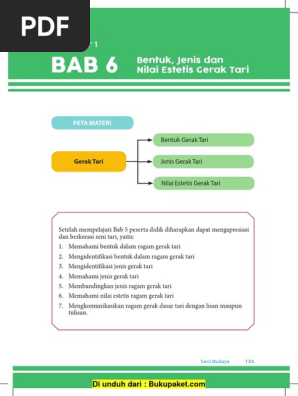 Bab 6 Bentuk Jenis Dan Nilai Estetis Gerak Tari