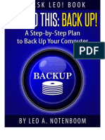 Just Do This Back Up a Step-By-Step Plan to Back Up Your Computer by Leo Notenboom 2015 --- Table of Contents