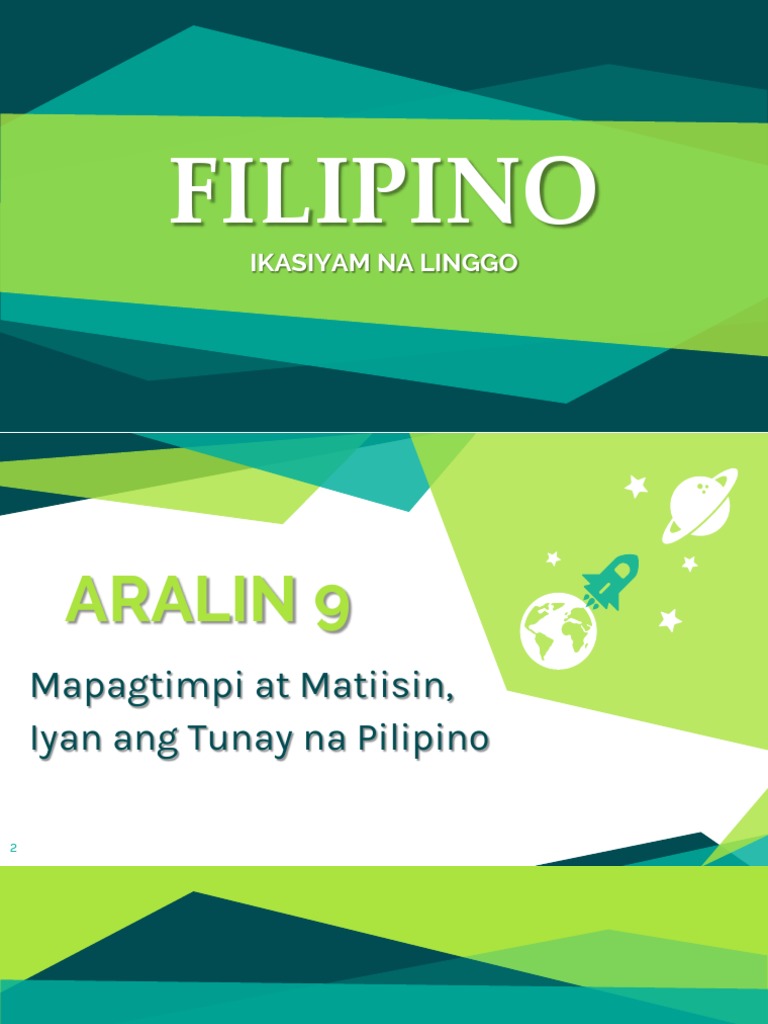 Filipino Week 9 Day 1 5 Pdf
