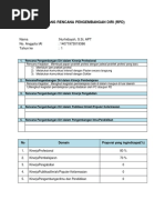 Borang Rencana Pengembangan Diri