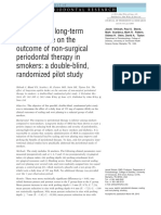 The Effect of Long-Term Aspirin Intake On The Outcome of Non-Surgical Periodontal Therapy in Smokers: A Double-Blind, Randomized Pilot Study