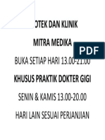 Jadwal Klinik