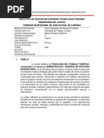 Silabo Psicología Del Trabajo Turístico Arreglado