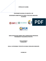 Manual Metodologico Proyectos Fcti-Sgr2016