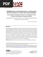 Aporia Derrida Desconstruççao