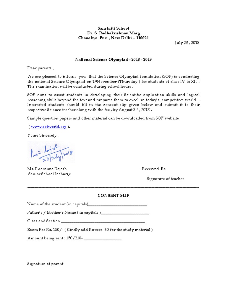 Nso, NATIONAL SCIENCE OLYMPIAD REGISTRATION SHEET | PDF | Learning ...
