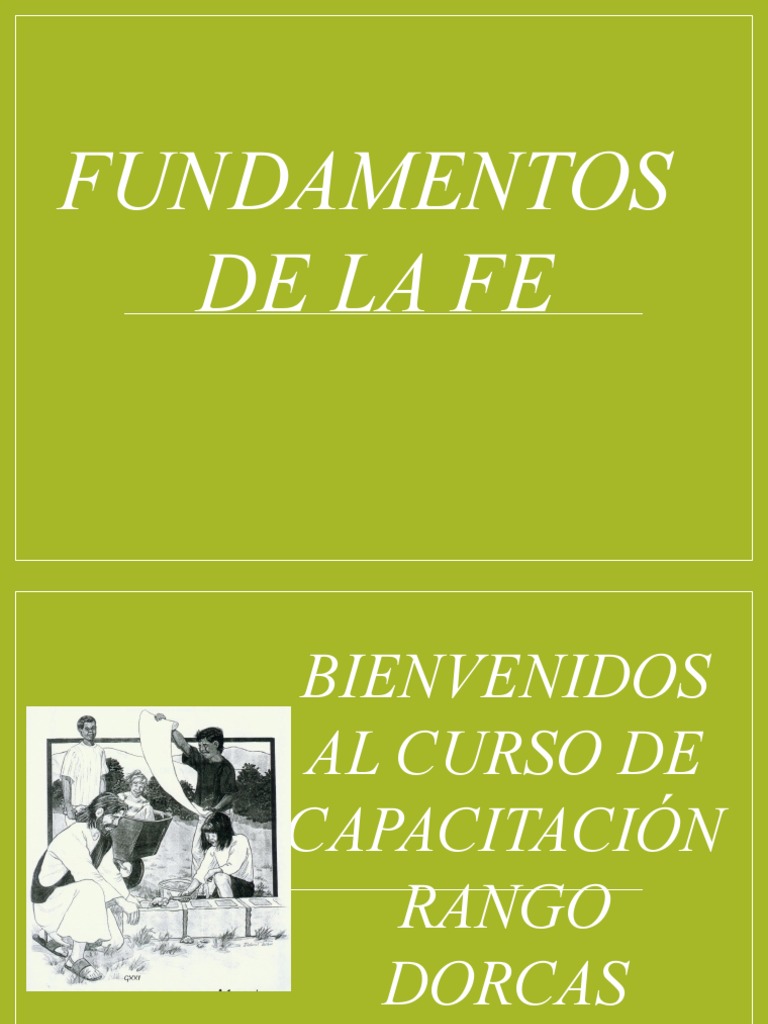 Fundamentos de la Fe Cristiana | PDF | Santificación | Cristo (título)