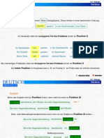 Thema Hauptsatz Nebensatz