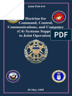 JP-06 Doctrine ForCommand, Control, Communications, and Computer (C4) Systems Supportto Joint Operations