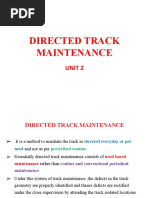 Directed Track Maintenance: Unit 2