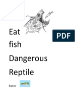 Eat Fish Dangerous Reptile